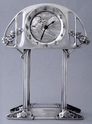 Kate Harris Silver clock. London 1900.